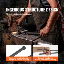 Sepänpihdit hiiliteräksiset 463 mm Z-muotoisilla V-leuoilla A3-teräsniitit