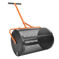 Kompostin levitin teräsrunkoinen 61 cm rumpu säädettävä T-kahva musta