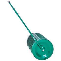 Kompostinlevitin jauhemaalattua terästä 24 tuuman rummulla neliasentoinen kahva siemenille ja lannoitteille