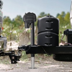 Sähköinen perävaunutunkki hiiliteräs 1588 kg 12 V 240–815 mm 7 napainen liitin