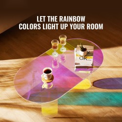 Akryylinen värikäs sivupöytä 95x50x35 cm 12 millimetriä paksu