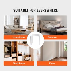 Akryyliset C-muotoiset sivupöydät 2 kpl läpinäkyvät korkeus 460 mm