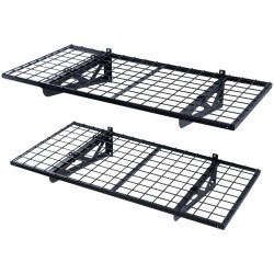 Teräksinen seinähylly 2 tasoa 122x61cm 114 kg kantavuus tasoa kohti