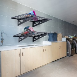 Teräksinen seinähylly 2 tasoa 122x61cm 114 kg kantavuus tasoa kohti