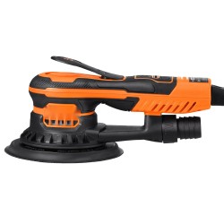 Epäkeskohiomakone 5- ja 6-tuumainen 350 watin harjaton 6 nopeustasoa 20 hiomapaperia pölynpoistoliitännällä