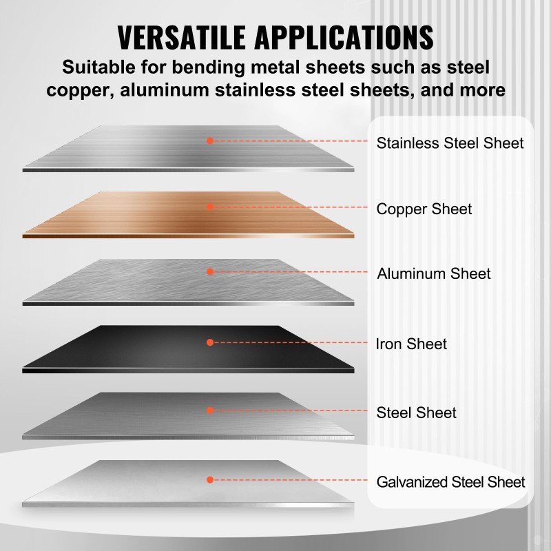 Levyntaivutin 1220 mm nollasta 135 asteeseen matalahiiliteräs 20 alumiini 14 pöytäkiinnitys
