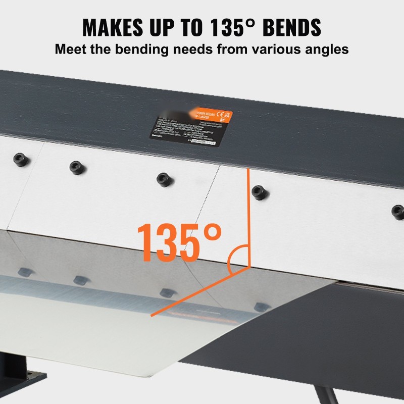 Segmentoitu levytaivutin hiiliteräs 610 mm taivutusleveys 20-luokan teräs ja 14-luokan alumiini