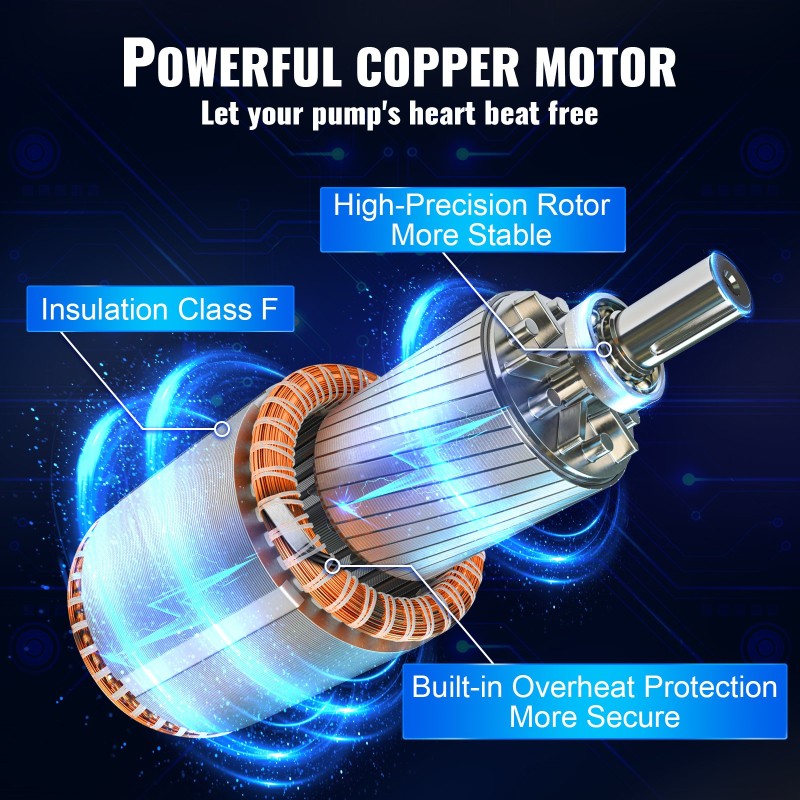 Uppopumppu ruostumatonta terästä 7,6 cm 750 W 66 m nostokorkeus