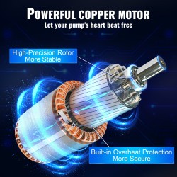 Syväkaivon uppopumppu ruostumatonta terästä 1500W 9.8 m³/h 108 m kotitalous ja kastelu