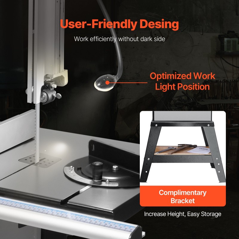 Pöytävannesaha jalustalla 1100W 340 mm leikkausleveys 330 mm leikkauskorkeus portaattomasti säädettävä nopeus