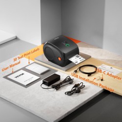 Lämpötarratulostin suora lämpötulostus 300 DPI 4x6 lähetystarroille langaton Bluetooth USB-liitäntä automaattinen