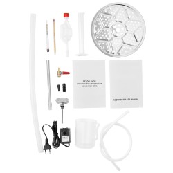 Tislain 50 l 201-ruostumaton teräs kotikäyttöön 304-ruostumaton lauhdutin kiertovesipumpulla sisäänrakennetulla lämpömittarilla