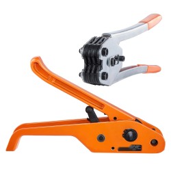 PP sidontasarja 100 m nauha 100 nauhalukkoa kiristys ja suljentatyökalu