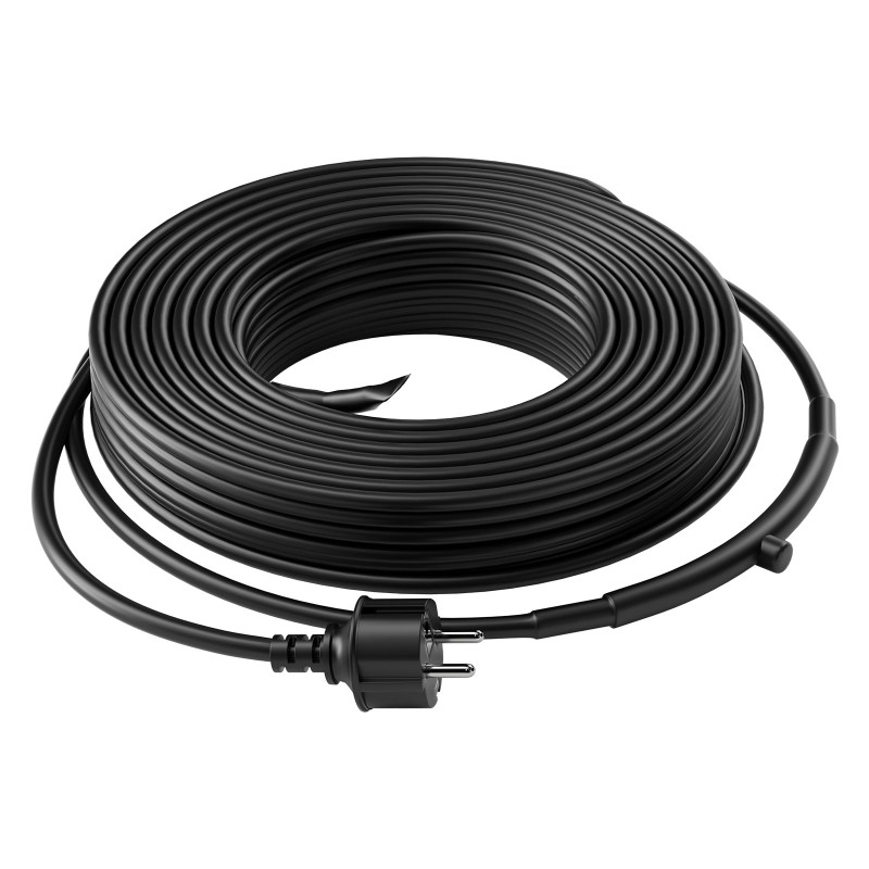 Itsesäätyvä putkien lämmityskaapeli 36,6 m 16,4 W/m sisäänrakennetulla termostaatilla