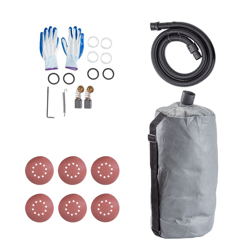 Kipsilevyhiomakone metallirunkoinen 750 W teleskooppivarrella 1,4–1,7 m 225 mm LED-valaistus pölynpoisto