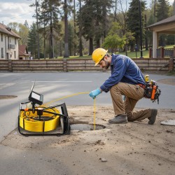 Viemärikamera 30 metrin kaapeli 4,3 tuuman värinäyttö 6 LED-valoilla vesitiivis