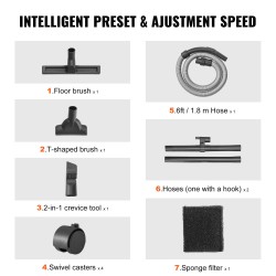 Märkä- ja kuivaimuri 18 litraa 1200 wattia puhallintoiminnolla lattiasuulakkeella