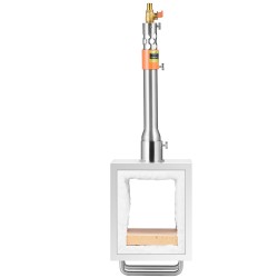 Siirrettävä propaanitaontauuni 1 poltin neliöpolttokammio modulaarinen 201 ruostumaton teräs 1427 C