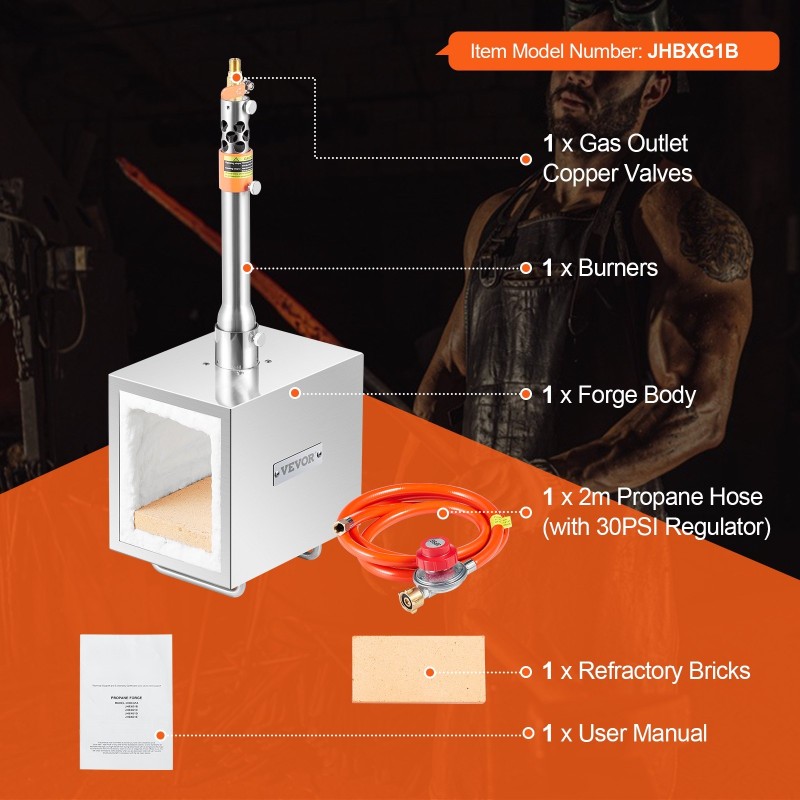 Propaaniahjo 1 polttimella neliöpolttokammio 201-ruostumatonta terästä maksimilämpötila 1427 celsiusastetta kannettava