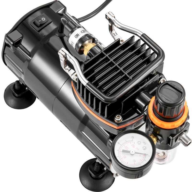 Kynäruiskusarja kompaktilla kompressorilla kaksitoiminen painovoimasyöttö 3 suutinsarjaa elintarvikekäyttöön