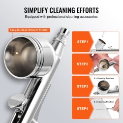 Airbrush setti kompressorilla 3,5 l ilmasäiliö 0,3 mm suutin elintarvikekoristeluun