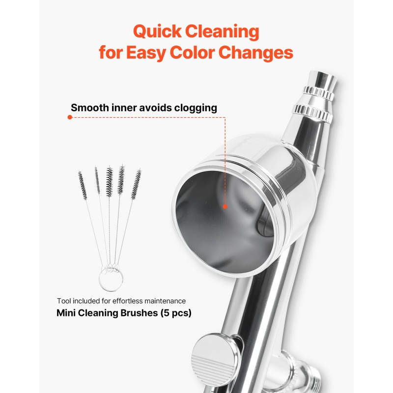 Airbrushsetti kompressorilla 3 kaksitoimista airbrushia 0,3 0,3 0,8 mm akryylivärit