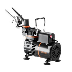 Airbrushsetti kompressorilla 3 kaksitoimista airbrushia 0,3 0,3 0,8 mm akryylivärit