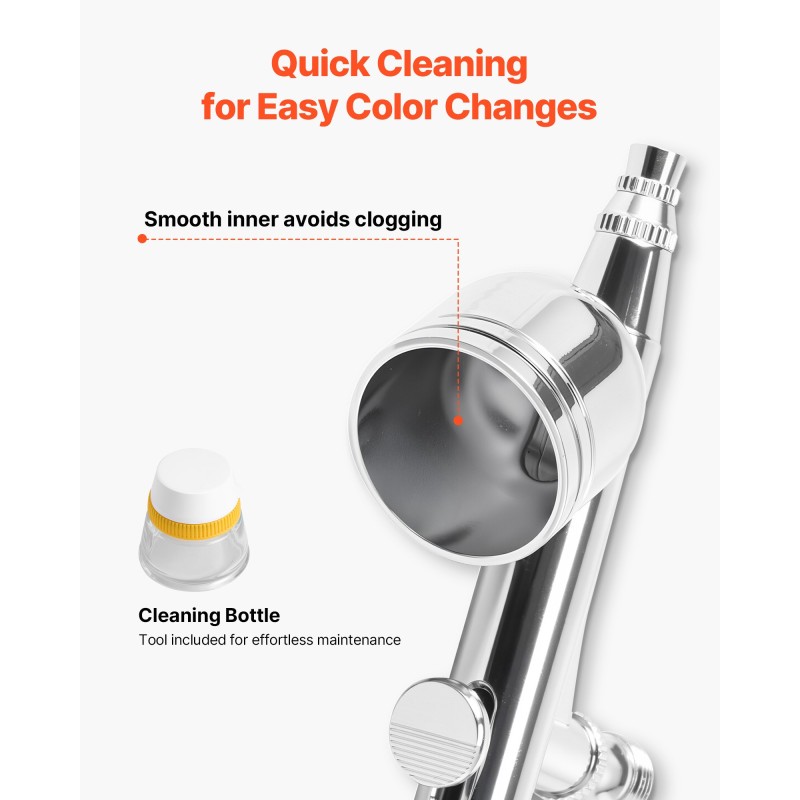 Ilmasivellinsarja 120 watin kompressorilla säiliöllä kaksoistoiminen 0,3 mm suutin akryylimaalit ja letku