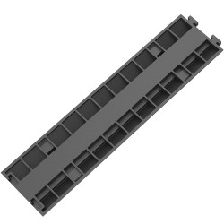 Kaapelisuoja ramppi kumirakenteinen 101x24 5x5cm 3 kpl 2 kanavainen ajoneuvoille