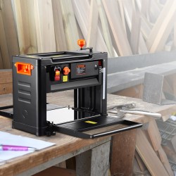 Pöytämallinen paksuushöylä 33 cm työpöytä 30,5 cm syöttöpöytä 2000 watin kolmiteräinen kaksinopeuksinen