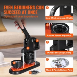 Nappikone muovinen 58 mm stanssilla 500 kpl osilla lapsille ja perheelle