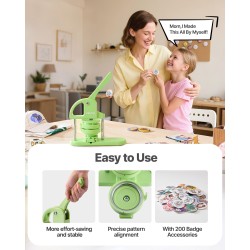 Nappikone muovinen 58 ja 75 mm vihreä 200 kpl nappiosilla