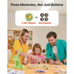 Nappikone 58 mm ABS 100 kpl napin osia vihreä ergonominen kahva