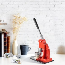 Nappimerkintäkone 58 mm rauta ja ABS-muovi manuaalinen 500 kpl nappiosia ympyräleikkurilla taikakirjalla