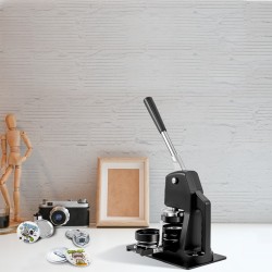 Nappikone käsikäyttöinen alumiiniseos muovirunko 32 mm ja 58 mm 500 osaa