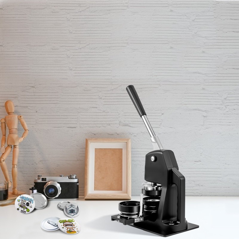 Nappikone käsikäyttöinen alumiiniseos muovirunko 32 mm ja 58 mm 500 osaa