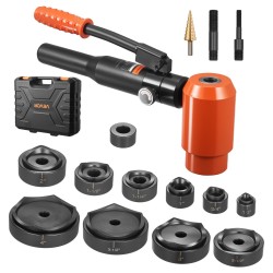 Hydraulinen lävistinsarja 10 teräsarjaa reikäkoot 12 7 101 6 mm 147 1 kN 25 mm isku