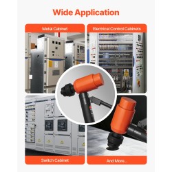 Hydraulinen lävistinsarja 10 teräsarjaa reikäkoot 12,7–101,6 mm 147,1 kN 25 mm isku