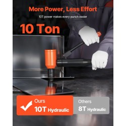 Hydraulinen lävistinsetti 10 tonnia 12,7–50,8 mm 6 sarjaa