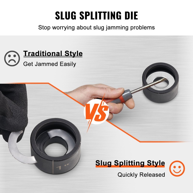 Hydraulinen lävistinsarja teräs 4 kpl putkikoot 1/2 3/4 1 1-1/4 tuumaa