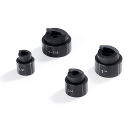 Hydraulinen lävistinsarja teräs 4 kpl putkikoot 1/2 3/4 1 1-1/4 tuumaa