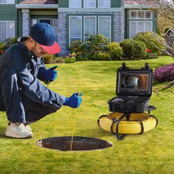 Putkistokamera 9 tuuman 720p näyttö 120 metrin kaapelilla IP68