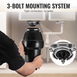 Ruokajätehienotin jatkuvatoiminen 0,75 hv tasavirtamoottori 3600 kierrosta minuutissa muovikuori ruostumaton teräs