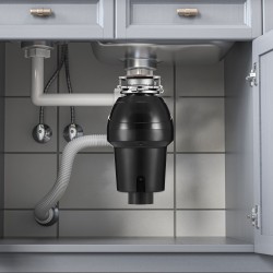 Ruokajätemurskain 1,25 hv tasavirtamoottori 4060 kierrosta minuutissa jatkuvasyötteinen ABS-kotelo ruostumaton teräs