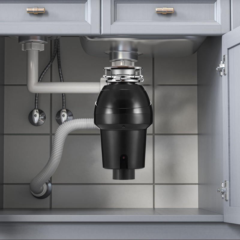 Ruokajätemurskain 1,25 hv tasavirtamoottori 4060 kierrosta minuutissa jatkuvasyötteinen ABS-kotelo ruostumaton teräs