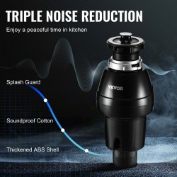 Ruokajätteen murskain jatkuvatoiminen 3/4 hv tasavirtamoottori 3930 kierrosta minuutissa