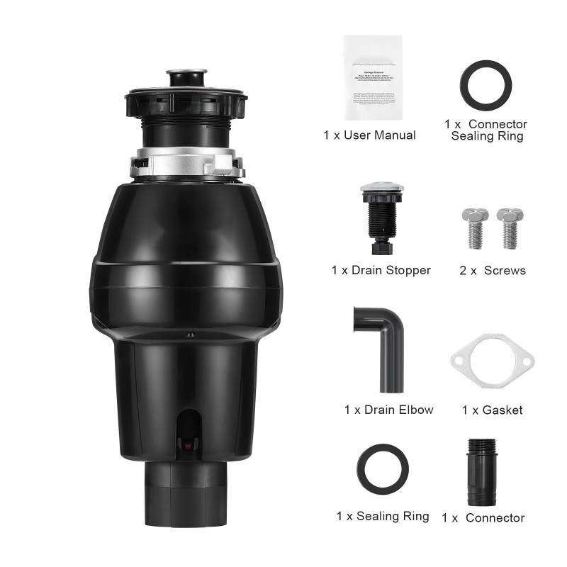 Ruokajätteen murskain jatkuvatoiminen 3/4 hv tasavirtamoottori 3930 kierrosta minuutissa