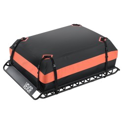 Seosteräksinen kattokori 1300×910×105mm tavaralaukulla kuormaverkolla 90,7 kg kantavuus