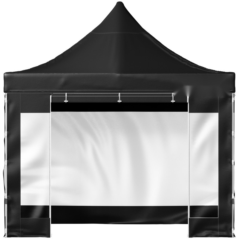 Pystytettävä paviljonki 3x3 m 240g PVC-pinnoitettu polyesterikatto irrotettavat sivuseinät