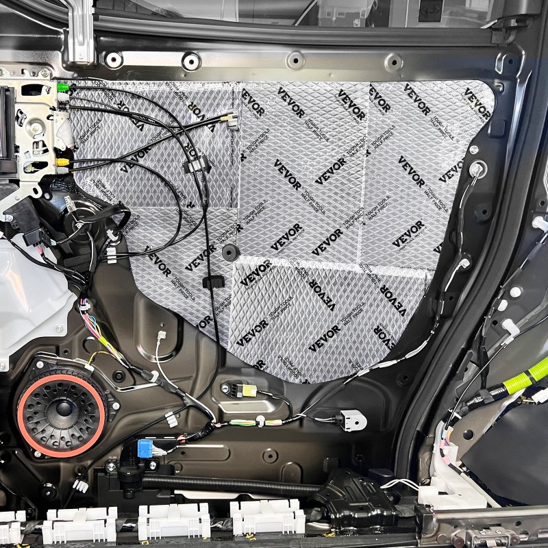 Auton butyylipohjainen äänieristysmatto 1,3 mm 4,8 m² 47 kpl hopea